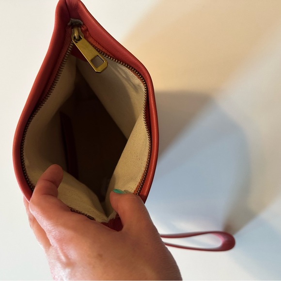 J. Crew Oslo Soft Leather Foldover Clutch Wristlet - Picture 5 of 10